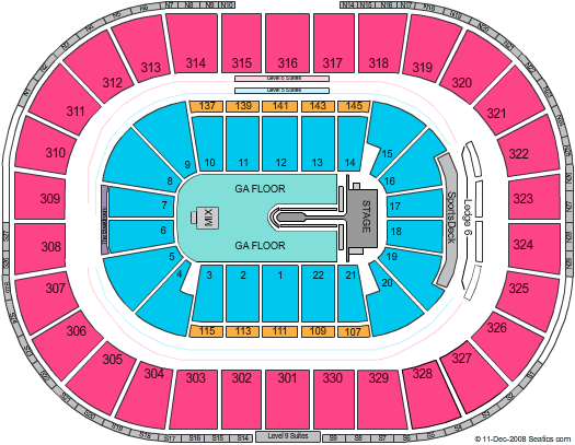 TD Garden Black Eyed Peas (CONSULT MAPS TEAM BEFORE USING) Seating Chart